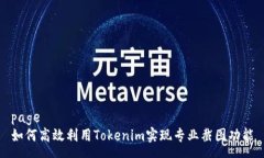 page如何高效利用Tokenim实现专业截图功能